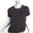 Nation LTD Marie Tee Dark Brown Satin Size Extra Small Short Sleeve Top NEW