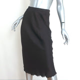 Nation LTD Mabel Midi Skirt Dark Brown Satin Size Extra Small NEW
