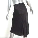 Nation LTD Mabel Midi Skirt Dark Brown Satin Size Extra Small NEW