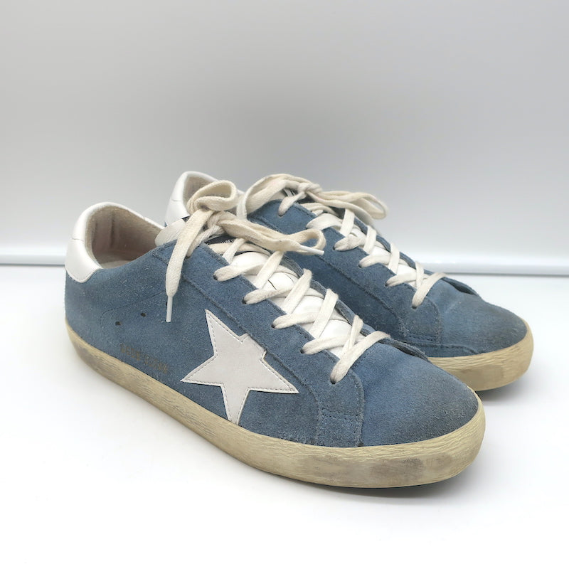 Navy blue best sale golden goose sneakers