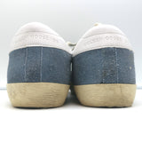 Golden Goose Superstar Sneakers Light Blue Suede & White Leather Size 38