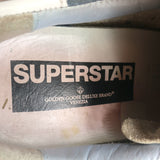 Golden Goose Superstar Sneakers Light Blue Suede & White Leather Size 38