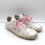 Golden Goose Superstar Sneakers White Ostrich-Embossed Leather Size 38