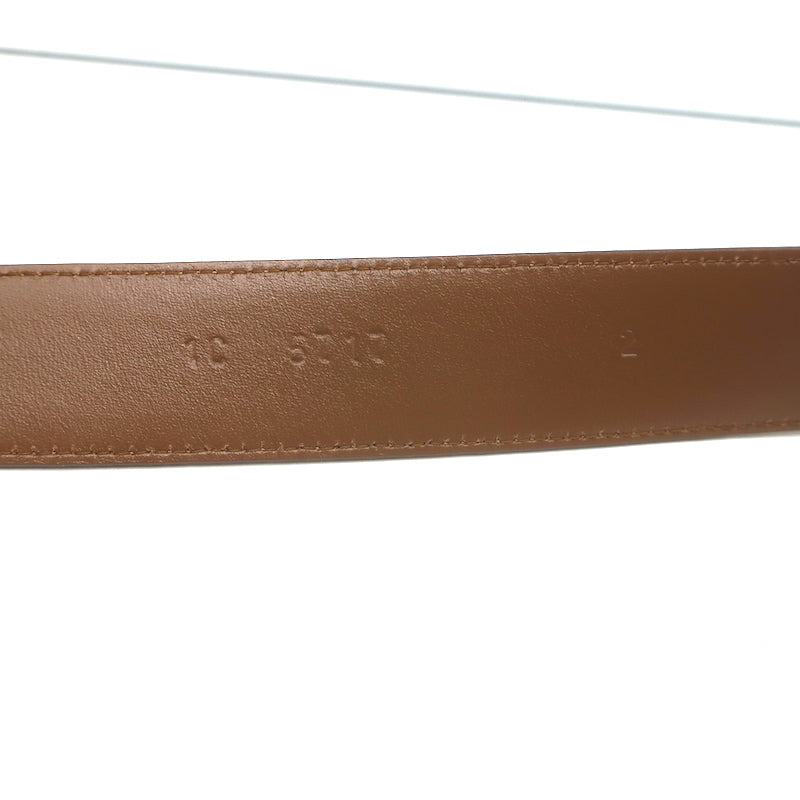Prada Saffiano Logo Buckle Belt Tan Leather Size 90 US 36