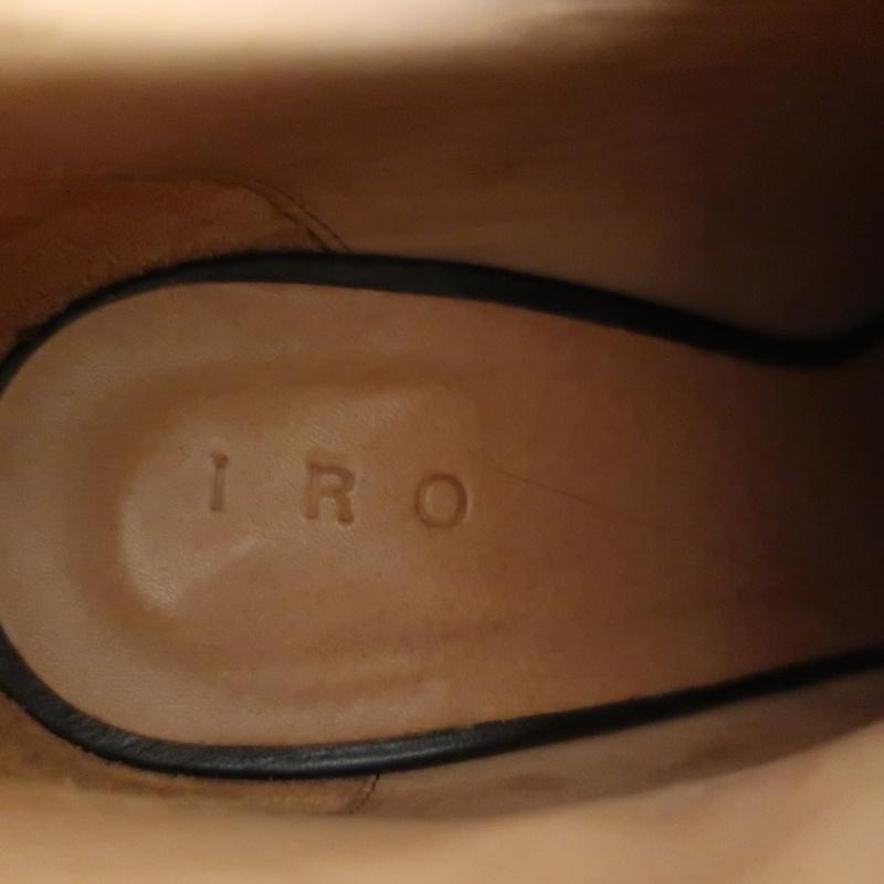 IRO Ankle Boots Black Leather Size 37 Pointed Toe Booties available at CelebrityOwned.com img_10