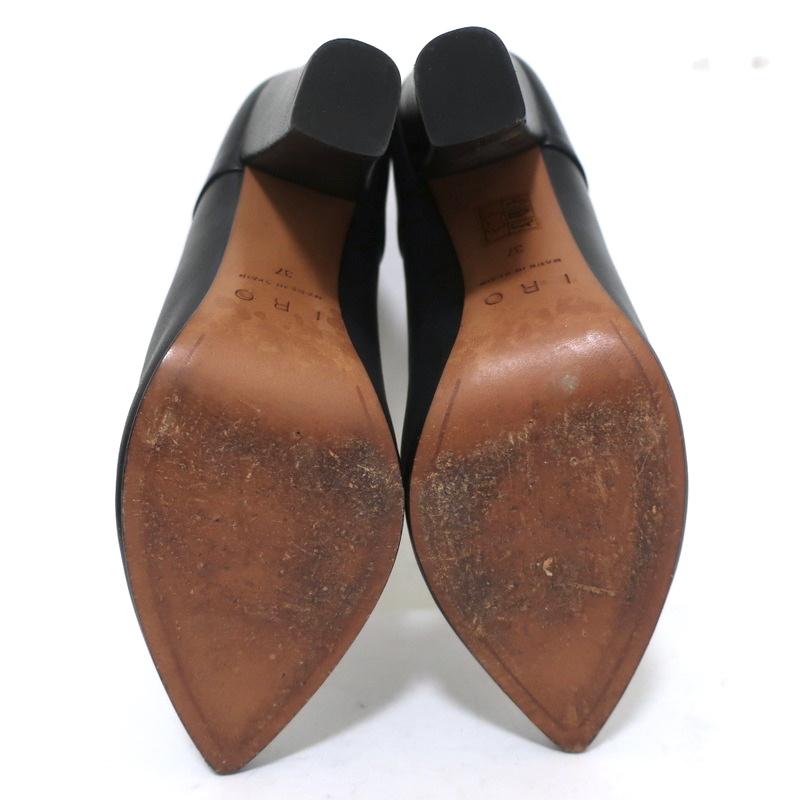 IRO Ankle Boots Black Leather Size 37 Pointed Toe Booties available at CelebrityOwned.com img_11