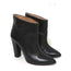 IRO Ankle Boots Black Leather Size 37 Pointed Toe Booties