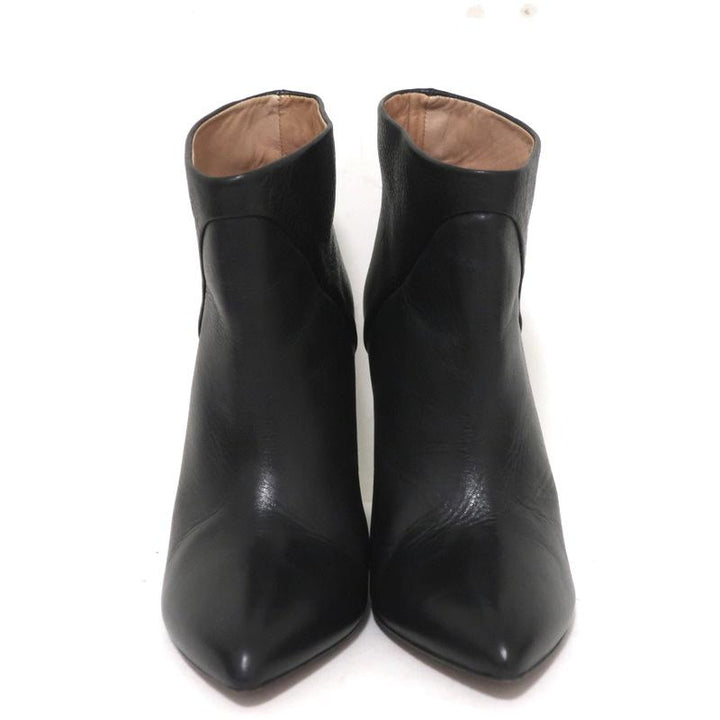IRO Ankle Boots Black Leather Size 37 Pointed Toe Booties available at CelebrityOwned.com img_4