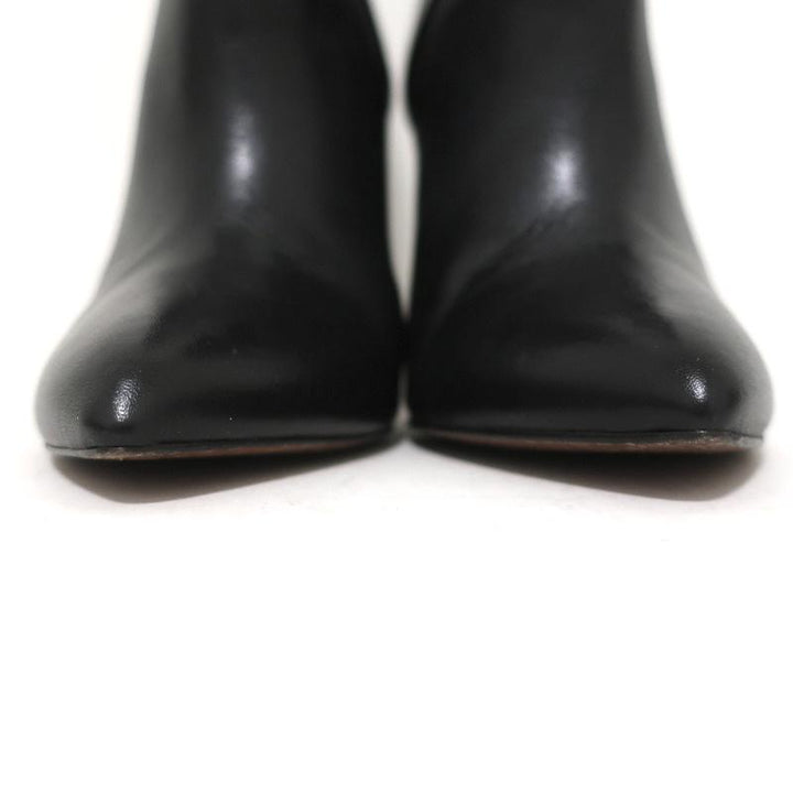 IRO Ankle Boots Black Leather Size 37 Pointed Toe Booties available at CelebrityOwned.com img_5