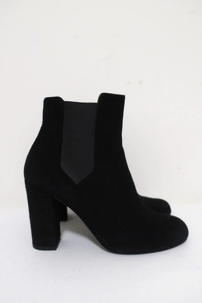 IRO Ankle Boots Eidem Black Suede Size 37 High Heel Chelsea Boots available at CelebrityOwned.com img_1