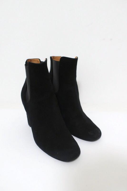 IRO Ankle Boots Eidem Black Suede Size 37 High Heel Chelsea Boots available at CelebrityOwned.com img_3