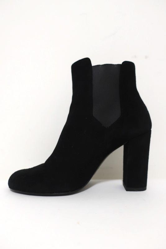IRO Ankle Boots Eidem Black Suede Size 37 High Heel Chelsea Boots available at CelebrityOwned.com img_6