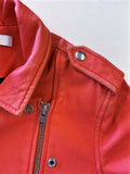 IRO Ashville Leather Moto Jacket Coral Size 40 available at CelebrityOwned.com img_10