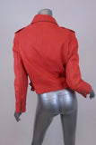 IRO Ashville Leather Moto Jacket Coral Size 40 available at CelebrityOwned.com img_5