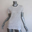 IRO Clay Tee White Distressed Linen Jersey Size Extra Small Short Sleeve Top