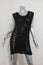 IRO Dress Black Woven Leather Size 0 Sleeveless Mini LBD