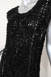 IRO Dress Black Woven Leather Size 0 Sleeveless Mini LBD available at CelebrityOwned.com img_2