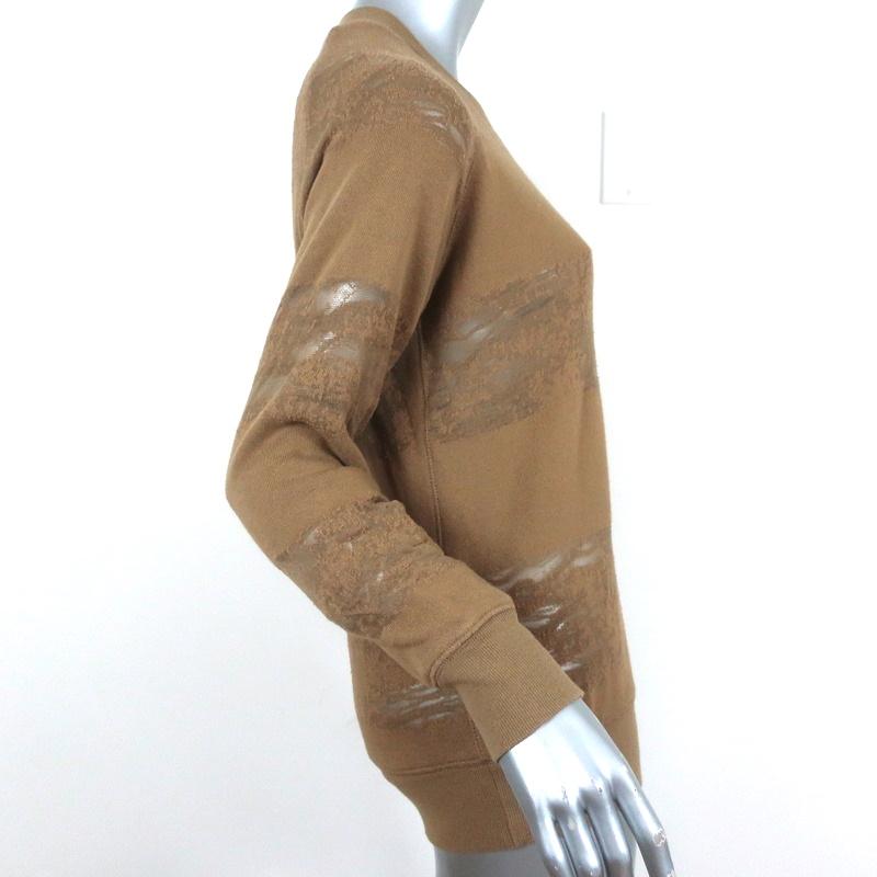 IRO JEANS Liberty Distressed Sweatshirt Brown Size Small Crewneck Pullover available at CelebrityOwned.com img_5