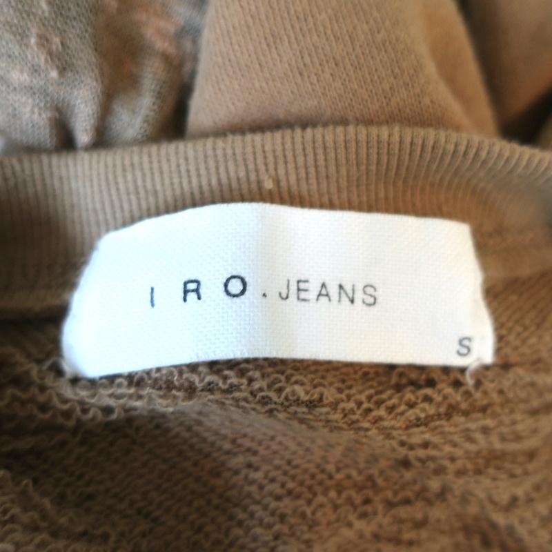 IRO JEANS Liberty Distressed Sweatshirt Brown Size Small Crewneck Pullover available at CelebrityOwned.com img_7