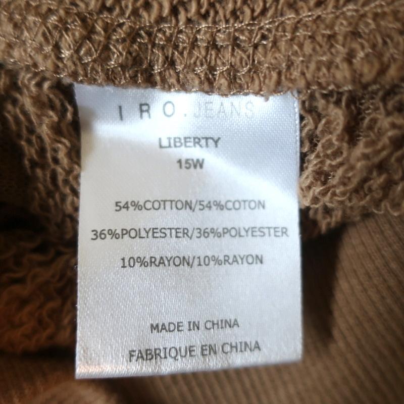 IRO JEANS Liberty Distressed Sweatshirt Brown Size Small Crewneck Pullover available at CelebrityOwned.com img_8
