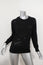 IRO JEANS Sweatshirt Nona Black Destroyed French Terry Size Extra Small