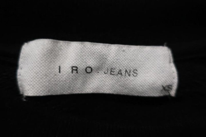 IRO JEANS Sweatshirt Nona Black Destroyed French Terry Size Extra Small available at CelebrityOwned.com img_6