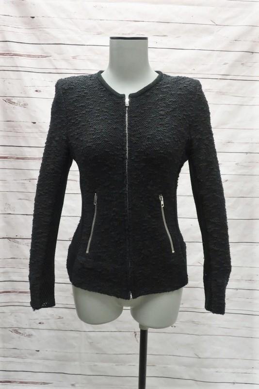 Chanel Black Wool Tweed Short Sleeves Mini Dress Size 38 Auction