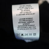 IRO Jacket Ceylona Black Leather-Trim Navy Waffle Knit Size 34 available at CelebrityOwned.com img_9