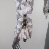 IRO Jacket Otavia Cream/Gray Triangle-Quilted Jacquard Size 36 available at CelebrityOwned.com img_7