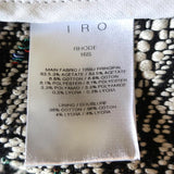 IRO Jacket Rhode Cream/Multicolor Jacquard Tweed Size 34 Open Front available at CelebrityOwned.com img_6