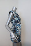 IRO Micro Mini Dress Deinia Blue Abstract Print Size 36 Sleeveless Cutout-Back available at CelebrityOwned.com img_5