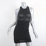 IRO Mini Dress Hailee Black Mesh & Cotton Pique Size 36 Sleeveless Racerback