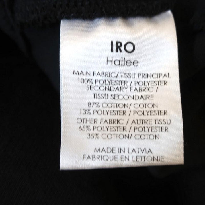 IRO Mini Dress Hailee Black Mesh &amp; Cotton Pique Size 36 Sleeveless Racerback available at CelebrityOwned.com img_9