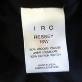 IRO Mini Dress Ressey Red/Black Ruffled Printed Chiffon Size 34 Long Sleeve available at CelebrityOwned.com img_7