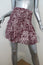 IRO Mini Skirt Adele Burgundy/White Printed Georgette Size 34