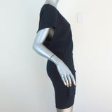 IRO One Shoulder Mini Dress Davov Navy Ruched Crepe Size 38 NEW available at CelebrityOwned.com img_4