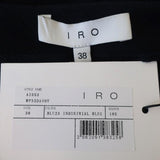 IRO One Shoulder Mini Dress Davov Navy Ruched Crepe Size 38 NEW available at CelebrityOwned.com img_7