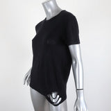 IRO Poppy Tee Black Distressed Linen Size Small Short Sleeve Top available at CelebrityOwned.com img_2