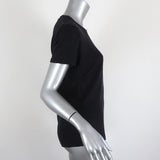 IRO Poppy Tee Black Distressed Linen Size Small Short Sleeve Top available at CelebrityOwned.com img_4