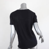 IRO Poppy Tee Black Distressed Linen Size Small Short Sleeve Top available at CelebrityOwned.com img_5