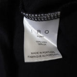 IRO Poppy Tee Black Distressed Linen Size Small Short Sleeve Top available at CelebrityOwned.com img_7