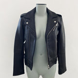 IRO x Barneys NY Chayama Leather Motorcycle Jacket Black Size 34 available at CelebrityOwned.com img_2