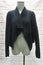 Inhabit Draped Cashmere Cardigan Black Size Petite Open-Front Sweater