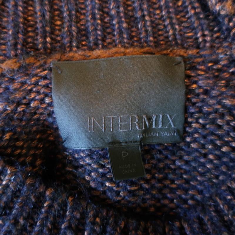 Intermix Cold Shoulder Sweater Bronze Metallic Knit Pullover Size Petite available at CelebrityOwned.com img_5