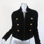 Intermix Gardot Velvet Military Jacket Black Size Petite