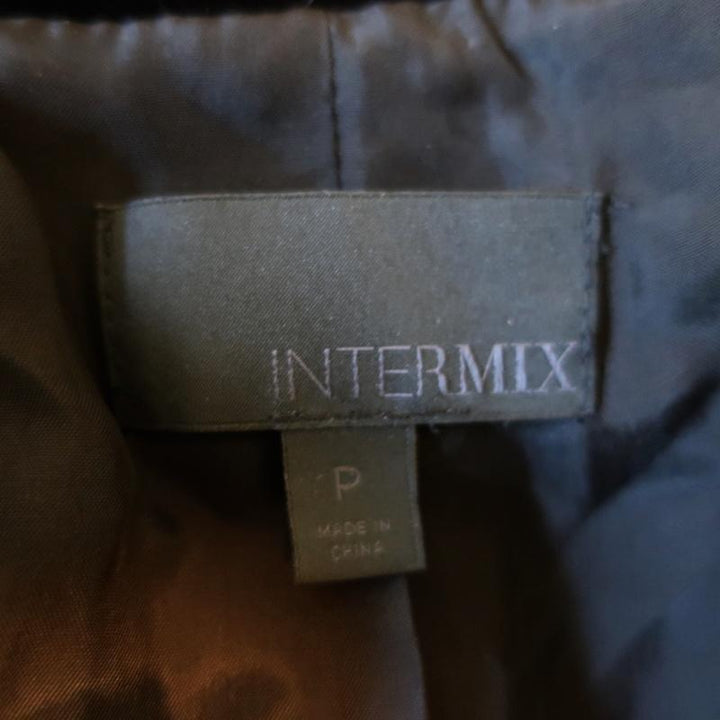 Intermix Gardot Velvet Military Jacket Black Size Petite available at CelebrityOwned.com img_8