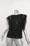 Isabel Marant Blouse Allen Black Embroidered Georgette Size 38 Short Sleeve Top