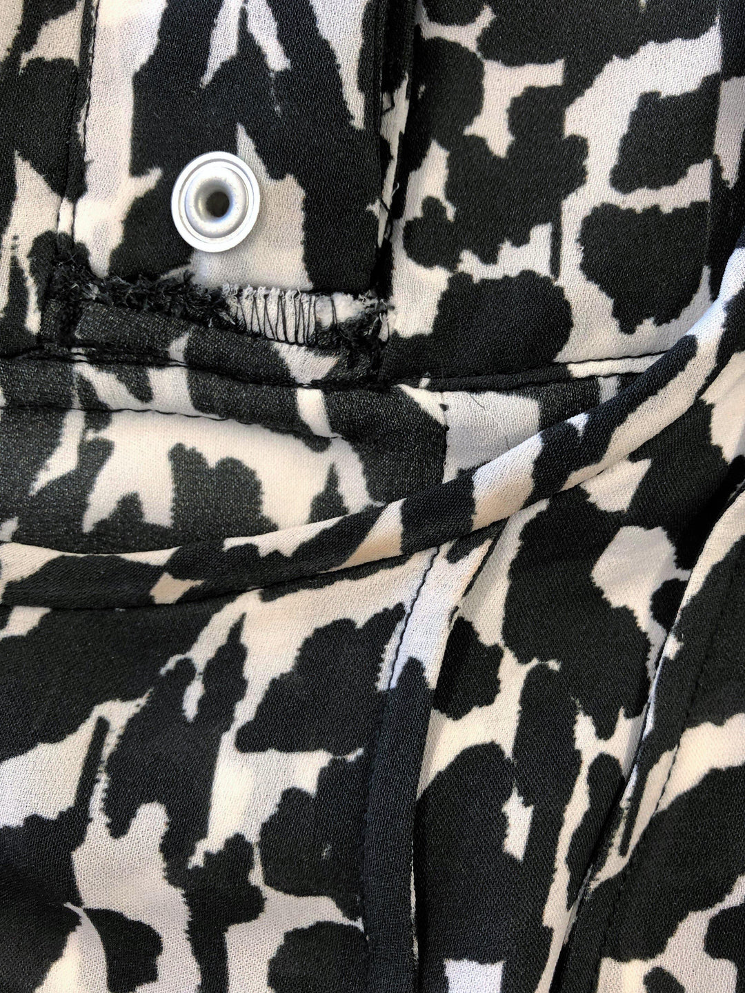 Isabel Marant Blouse Moss White/Black Leopard Print Silk Size 38 Sleeveless Top available at CelebrityOwned.com img_3