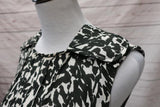 Isabel Marant Blouse Moss White/Black Leopard Print Silk Size 38 Sleeveless Top available at CelebrityOwned.com img_4