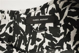 Isabel Marant Blouse Moss White/Black Leopard Print Silk Size 42 Sleeveless Top available at CelebrityOwned.com img_6